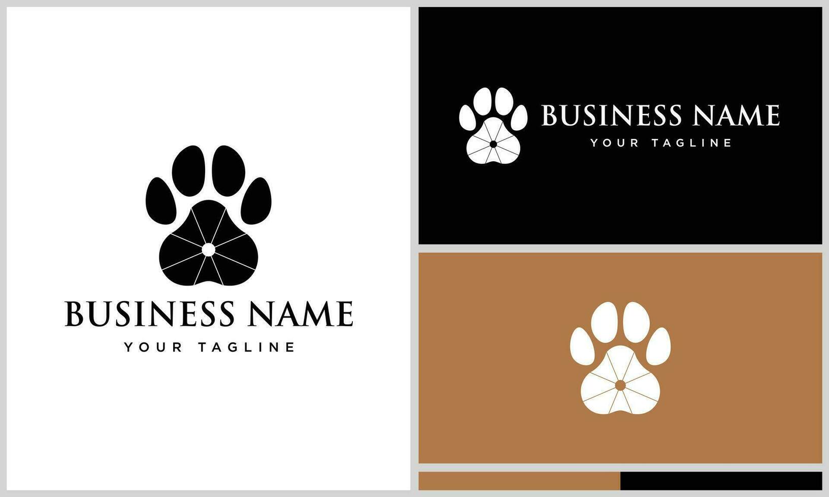 vector logo paw design template