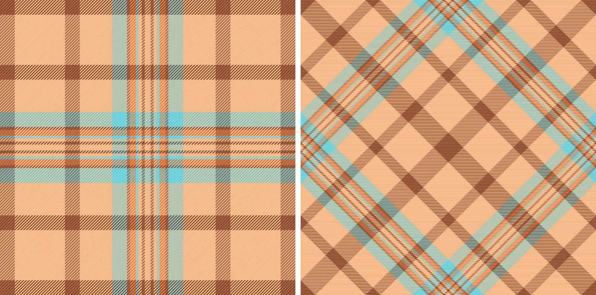 Fabric texture pattern of plaid textile tartan with a seamless background check vector. vector