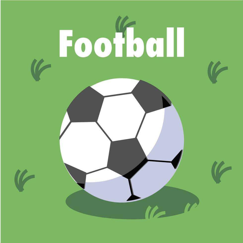 Football minimalist vector sticker