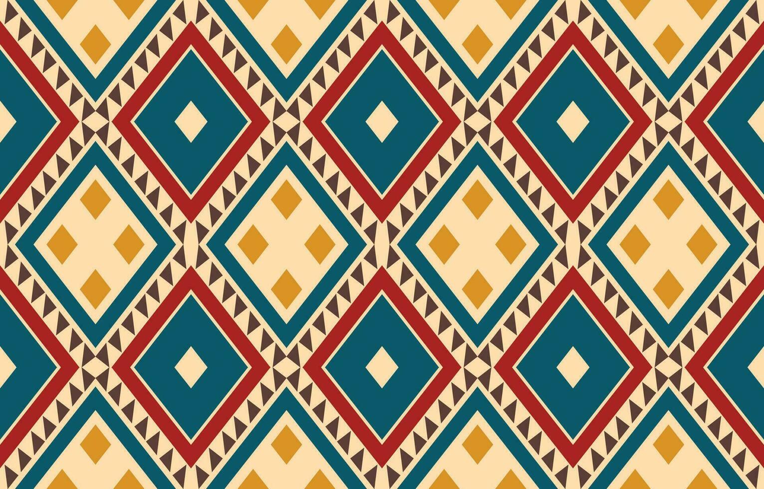 Ethnic abstract ikat art. Aztec ornament print. geometric ethnic pattern seamless  color oriental.  Design for background ,curtain, carpet, wallpaper, clothing, wrapping, Batik, vector illustration.