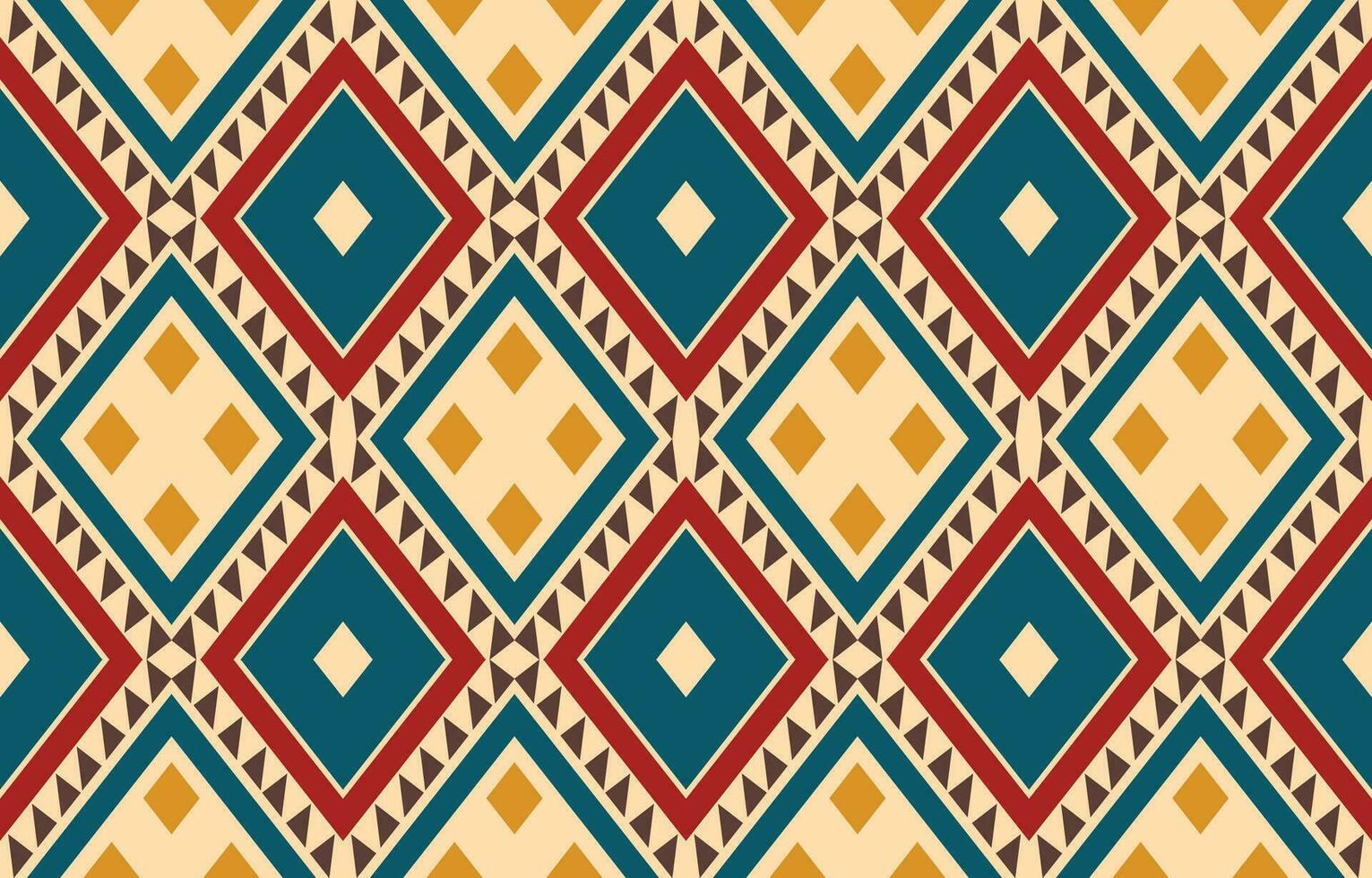 Ethnic abstract ikat art. Aztec ornament print. geometric ethnic pattern seamless  color oriental.  Design for background ,curtain, carpet, wallpaper, clothing, wrapping, Batik, vector illustration.