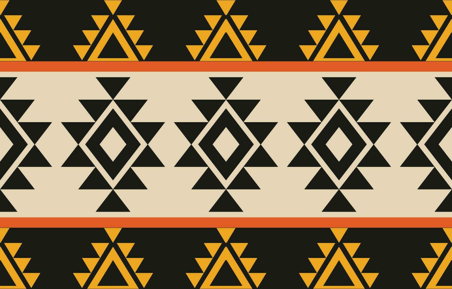 Ethnic abstract ikat art. Aztec ornament print. geometric ethnic pattern seamless  color oriental.  Design for background ,curtain, carpet, wallpaper, clothing, wrapping, Batik, vector illustration.