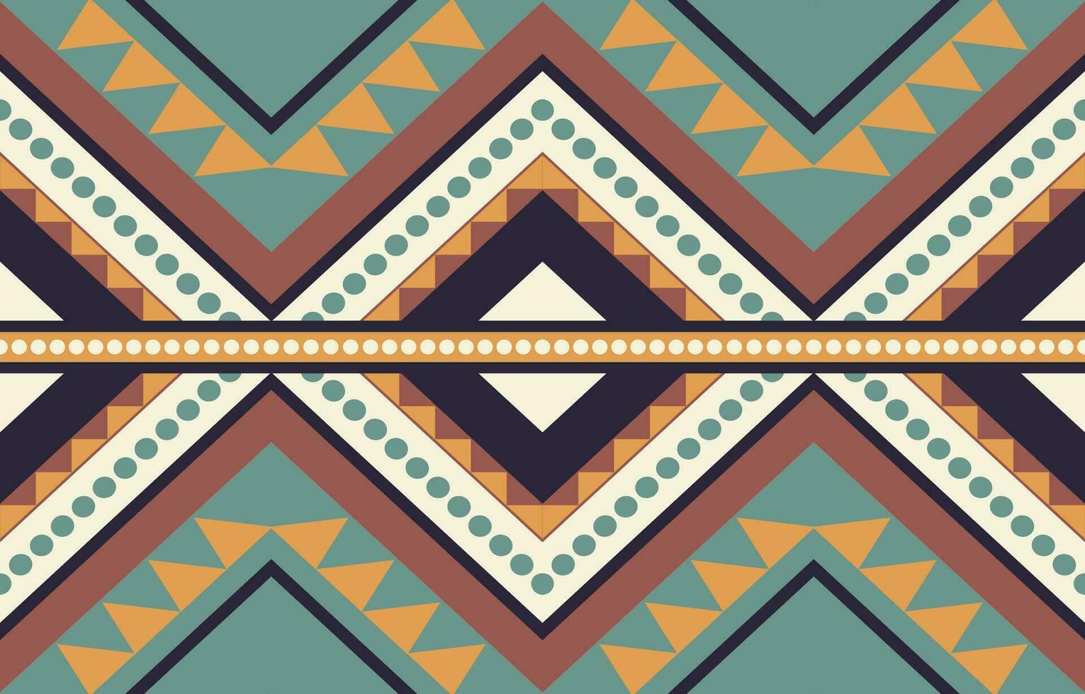 Ethnic abstract ikat art. Aztec ornament print. geometric ethnic pattern seamless  color oriental.  Design for background ,curtain, carpet, wallpaper, clothing, wrapping, Batik, vector illustration.