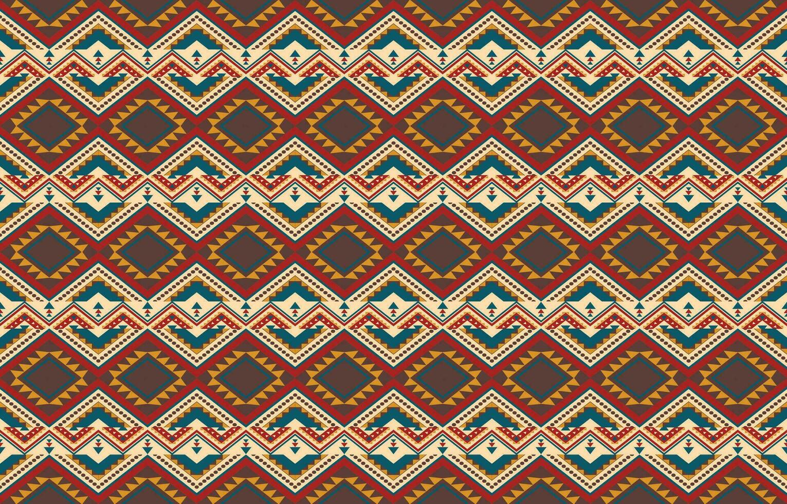 Ethnic abstract ikat art. Aztec ornament print. geometric ethnic pattern seamless  color oriental.  Design for background ,curtain, carpet, wallpaper, clothing, wrapping, Batik, vector illustration.
