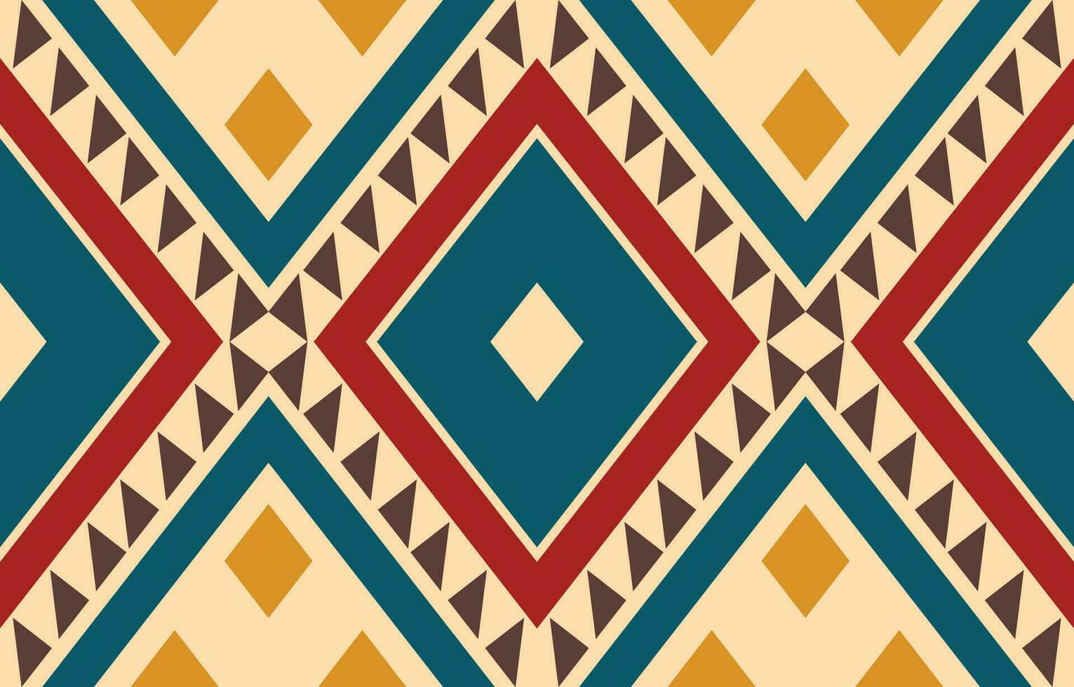 Ethnic abstract ikat art. Aztec ornament print. geometric ethnic pattern seamless  color oriental.  Design for background ,curtain, carpet, wallpaper, clothing, wrapping, Batik, vector illustration.