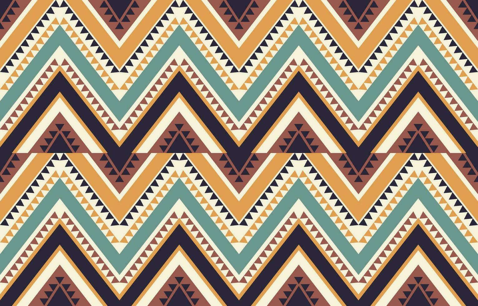 Ethnic abstract ikat art. Aztec ornament print. geometric ethnic pattern seamless  color oriental.  Design for background ,curtain, carpet, wallpaper, clothing, wrapping, Batik, vector illustration.