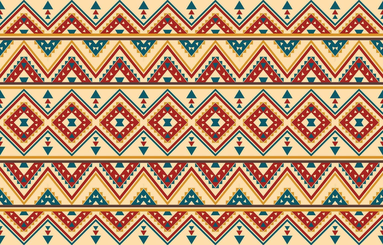 Ethnic abstract ikat art. Aztec ornament print. geometric ethnic pattern seamless  color oriental.  Design for background ,curtain, carpet, wallpaper, clothing, wrapping, Batik, vector illustration.