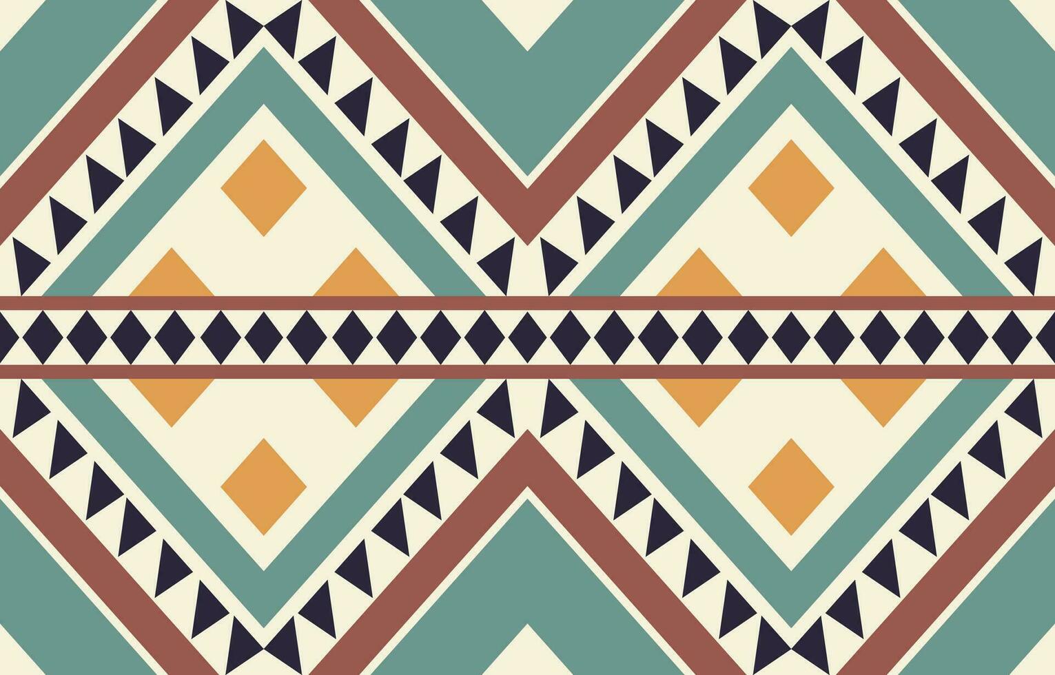 Ethnic abstract ikat art. Aztec ornament print. geometric ethnic pattern seamless  color oriental.  Design for background ,curtain, carpet, wallpaper, clothing, wrapping, Batik, vector illustration.