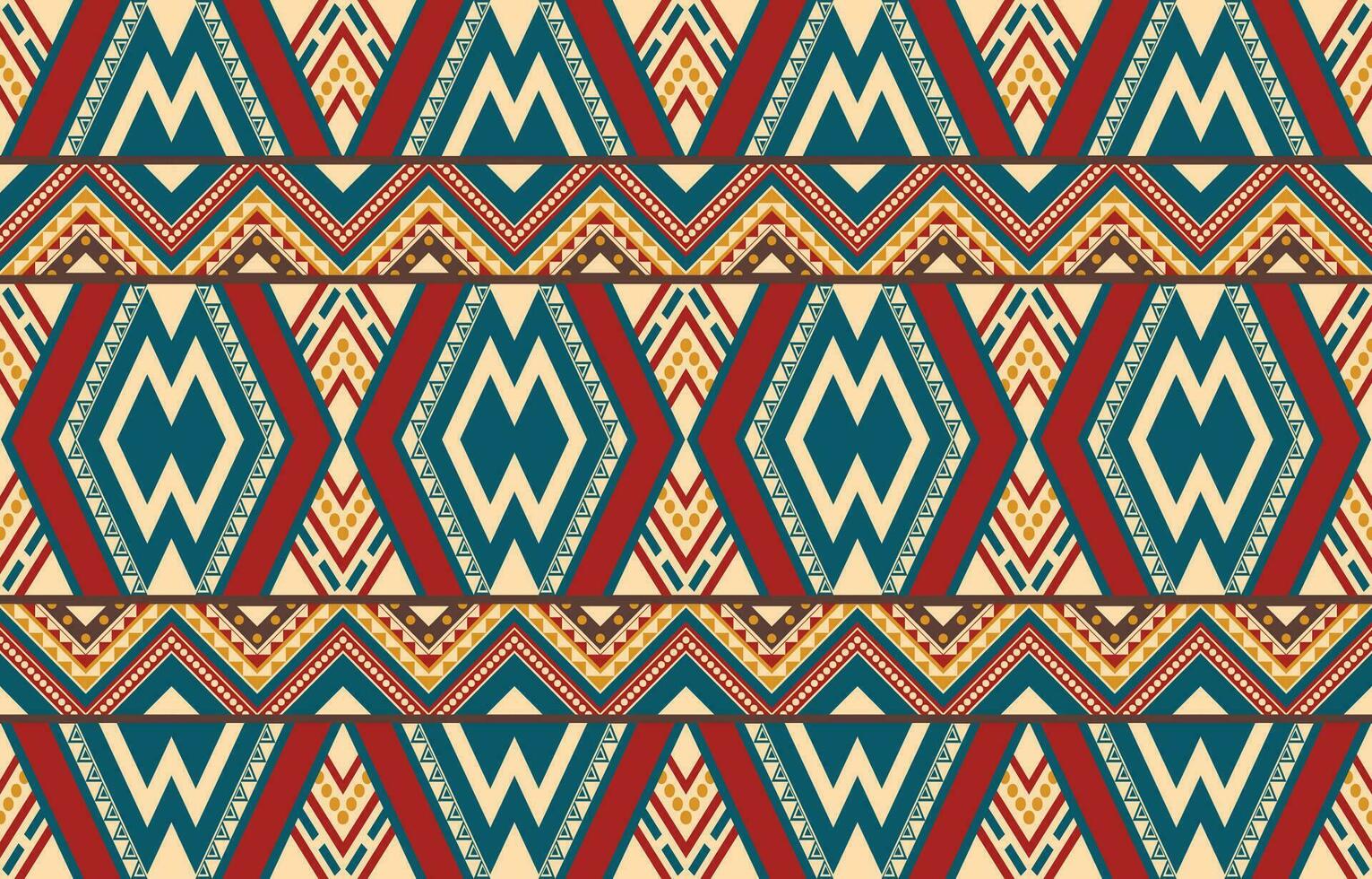 Ethnic abstract ikat art. Aztec ornament print. geometric ethnic pattern seamless  color oriental.  Design for background ,curtain, carpet, wallpaper, clothing, wrapping, Batik, vector illustration.
