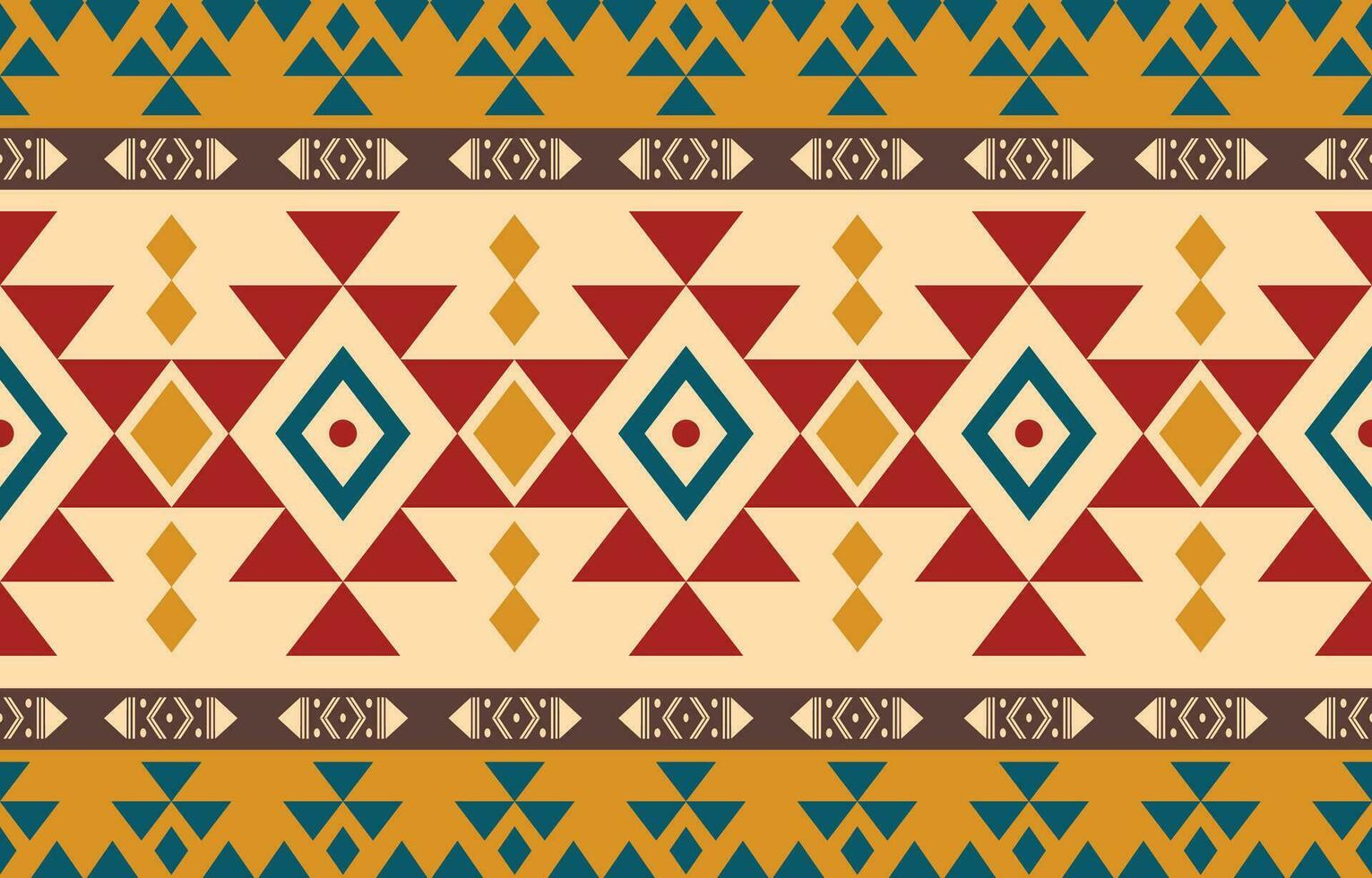 Ethnic abstract ikat art. Aztec ornament print. geometric ethnic pattern seamless  color oriental.  Design for background ,curtain, carpet, wallpaper, clothing, wrapping, Batik, vector illustration.