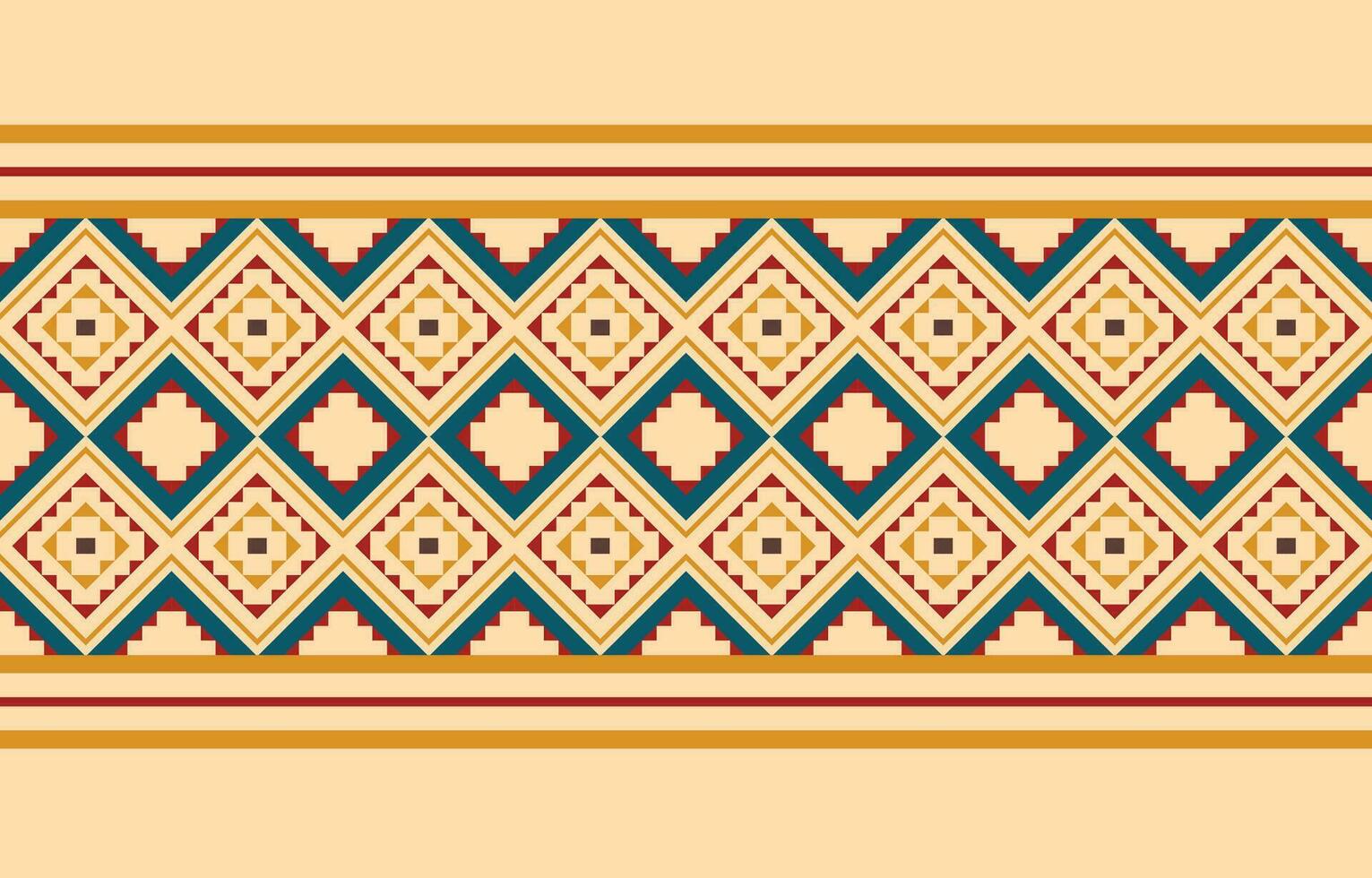 Ethnic abstract ikat art. Aztec ornament print. geometric ethnic pattern seamless  color oriental.  Design for background ,curtain, carpet, wallpaper, clothing, wrapping, Batik, vector illustration.