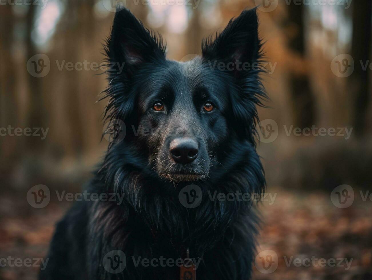 Belgian Sheepdog dog created with Generative AI technology photo