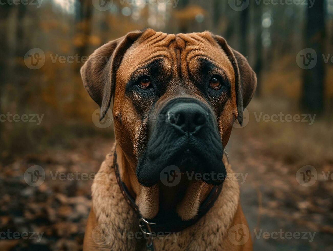 Boerboel dog created with Generative AI technology photo