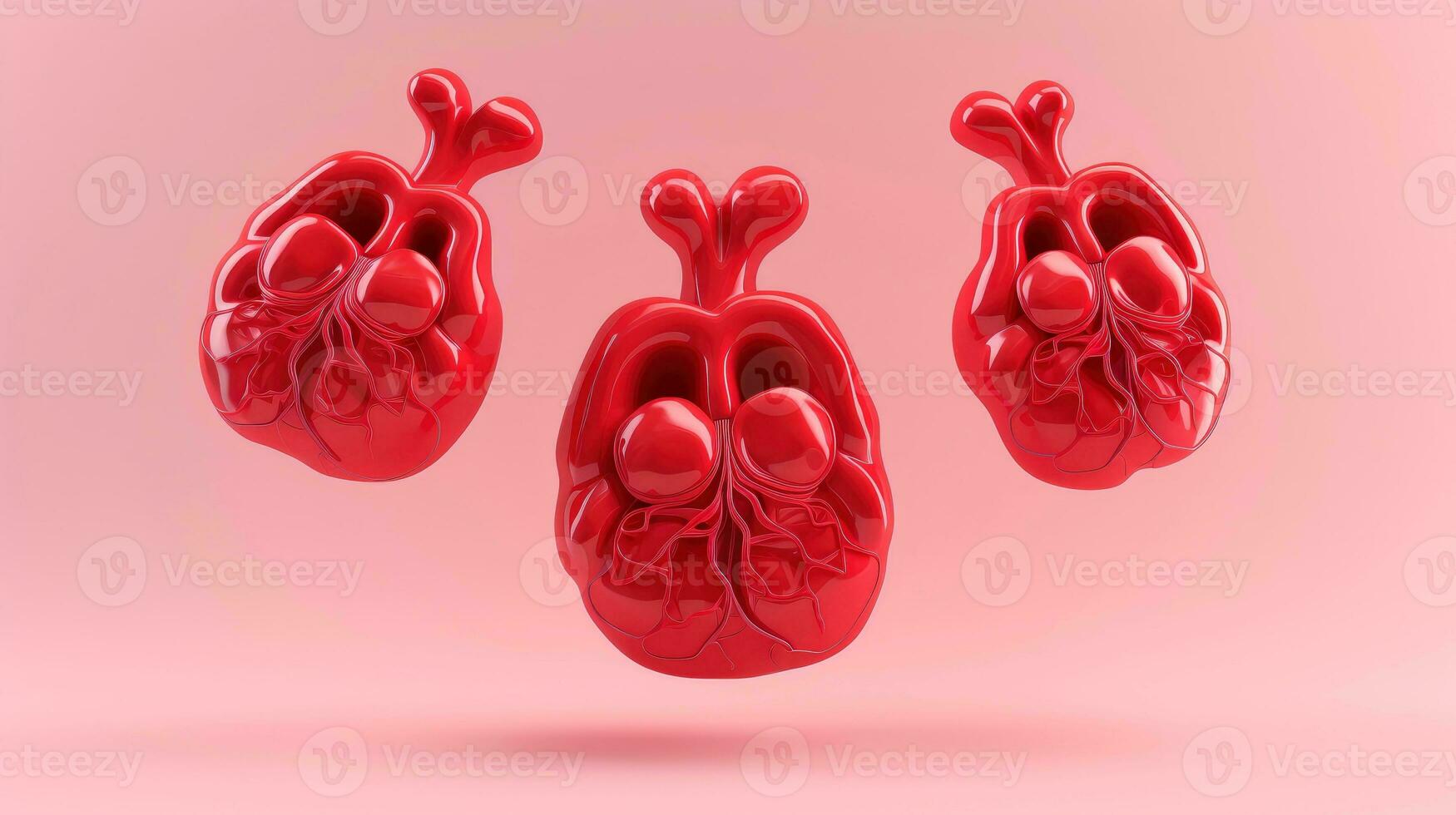 3D illustration mockup of the human organ system, Anatomy, Nervous, circulatory, digestive, excretory, urinary,and bone systems. Medical education concept, Generative AI illustration photo