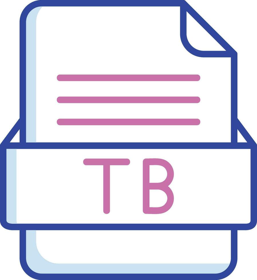 TB File Format Vector Icon