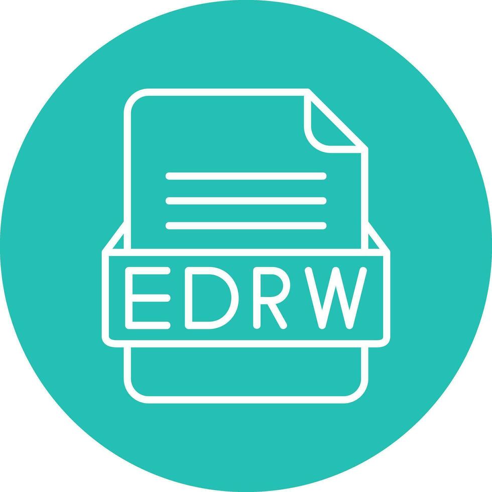 EDRW File Format Vector Icon