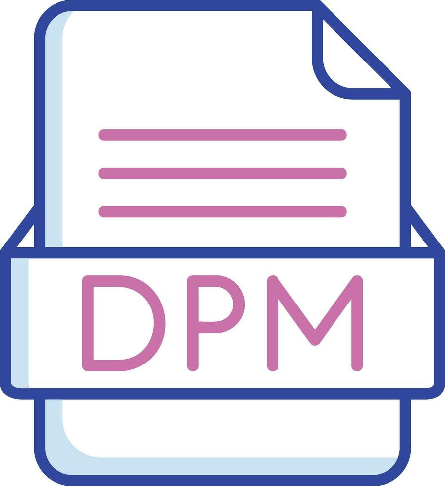 dpm archivo formato vector icono