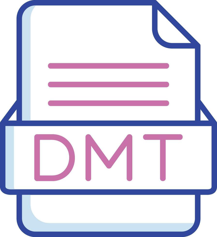 DMT File Format Vector Icon