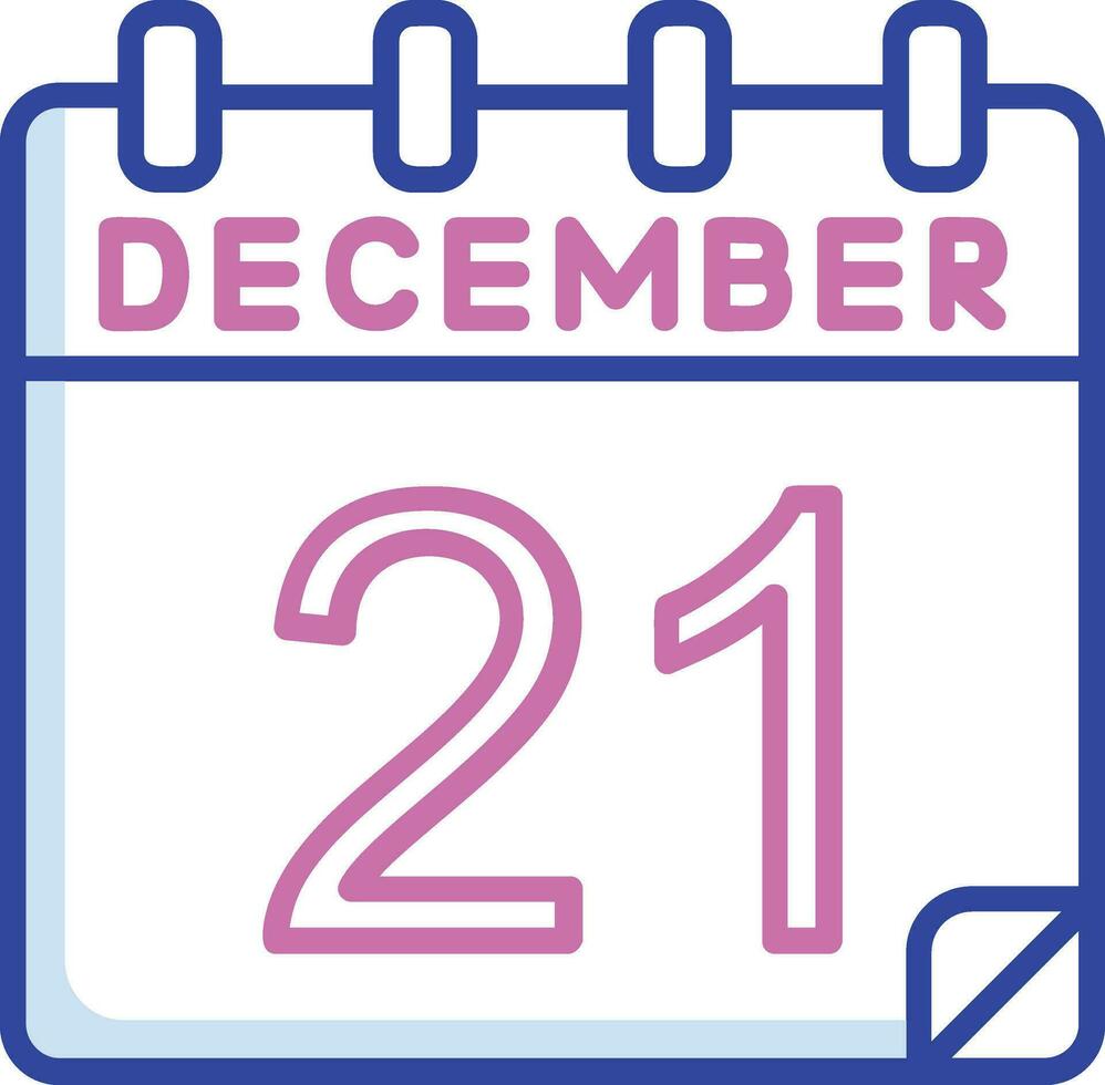21 December Vector Icon