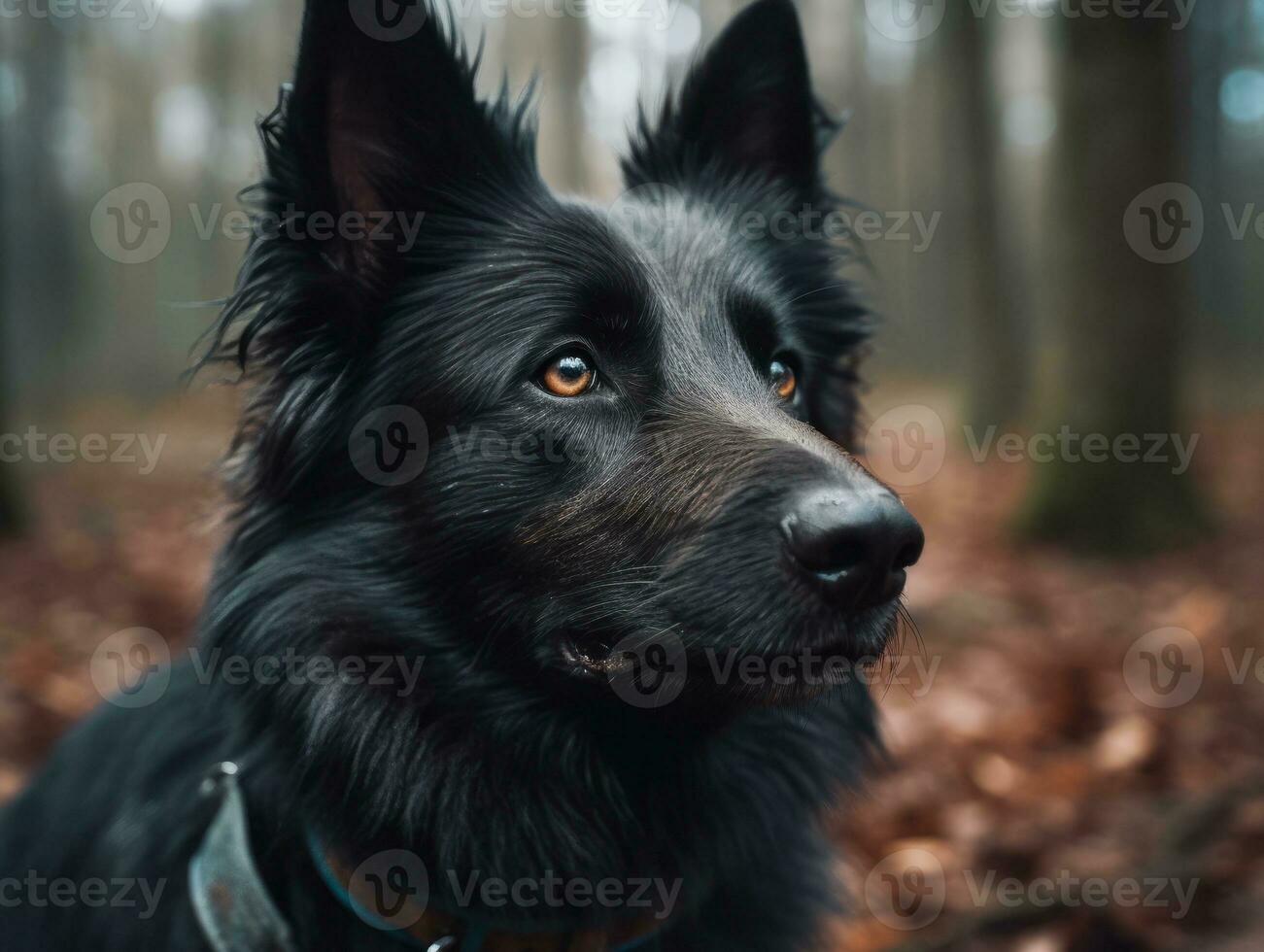 Belgian Sheepdog dog created with Generative AI technology photo