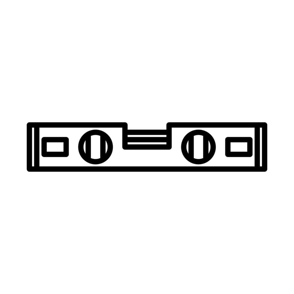level carpentry tool icon in line style vector