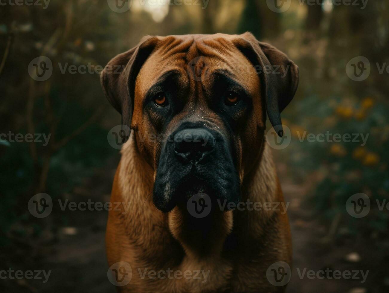 Boerboel dog created with Generative AI technology photo