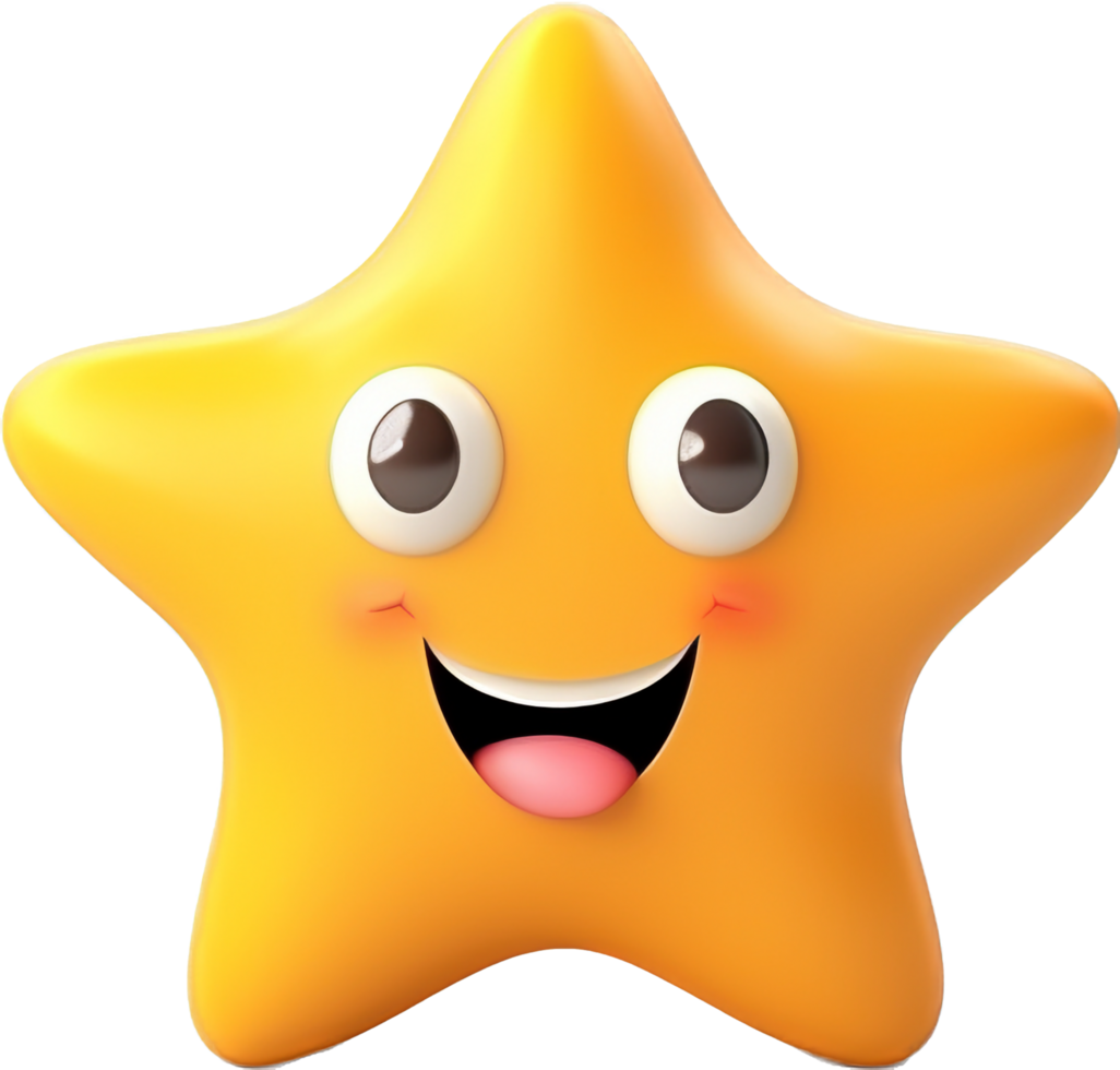 Star png with AI generated.