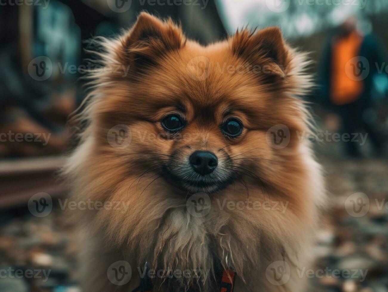 perro de Pomerania perro creado con generativo ai tecnología foto