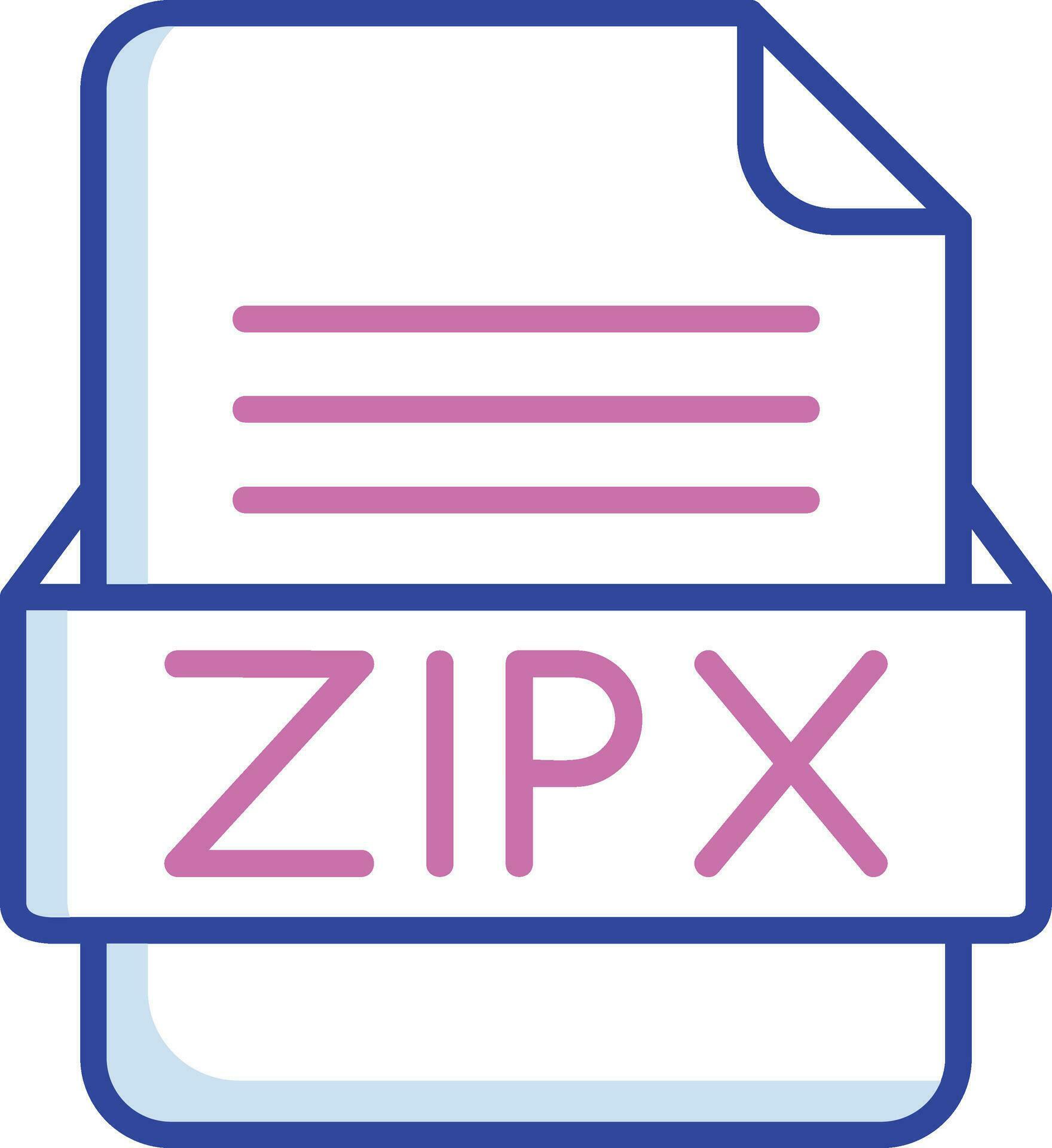 ZIPX File Format Vector Icon 29698940 Vector Art at Vecteezy