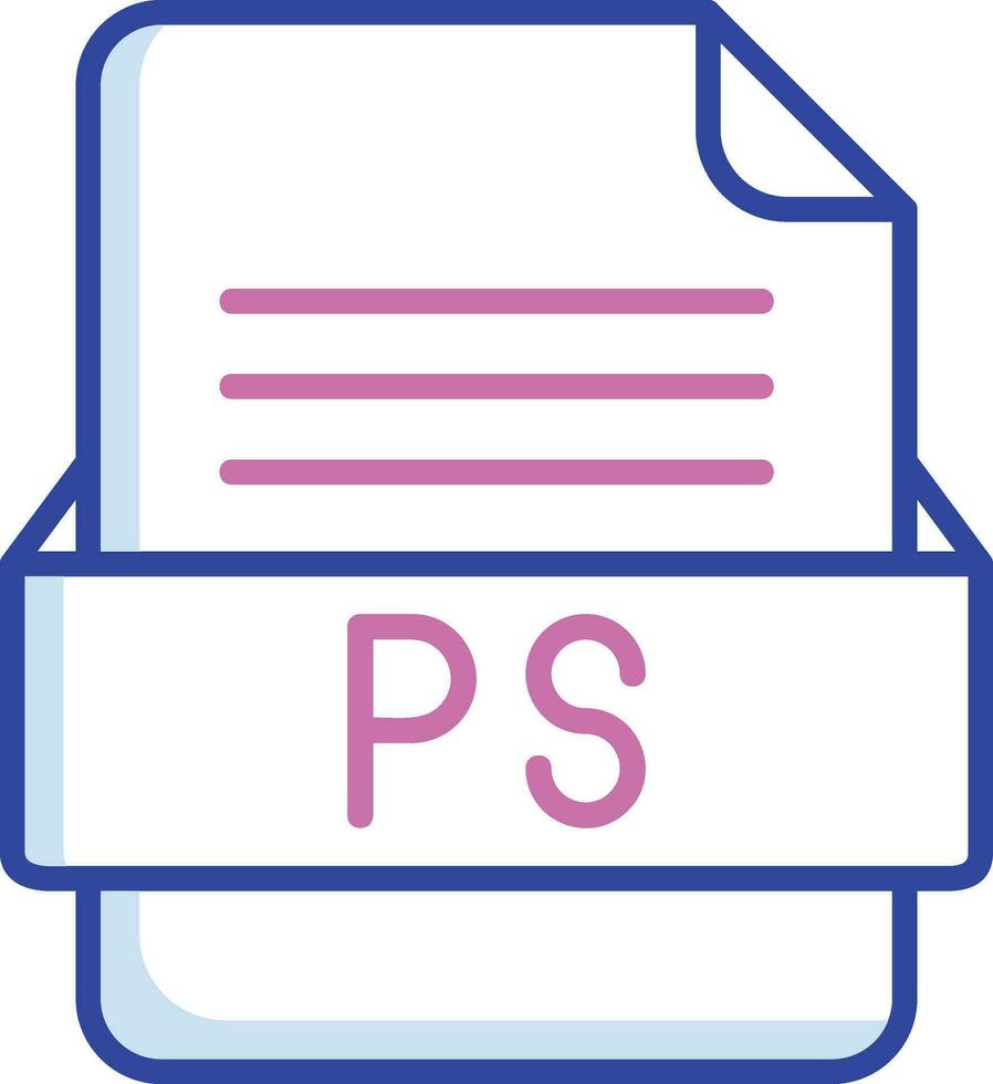 PS File Format Vector Icon 29698944 Vector Art at Vecteezy