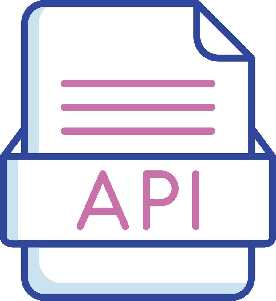 API File Format Vector Icon