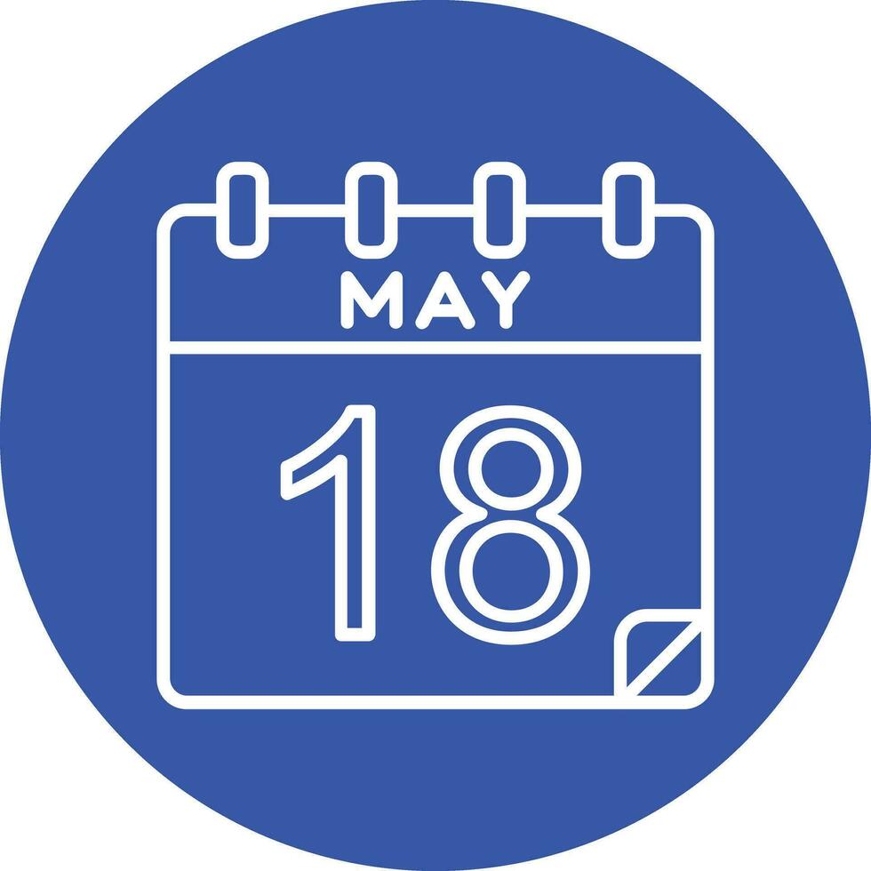 18 May Vector Icon