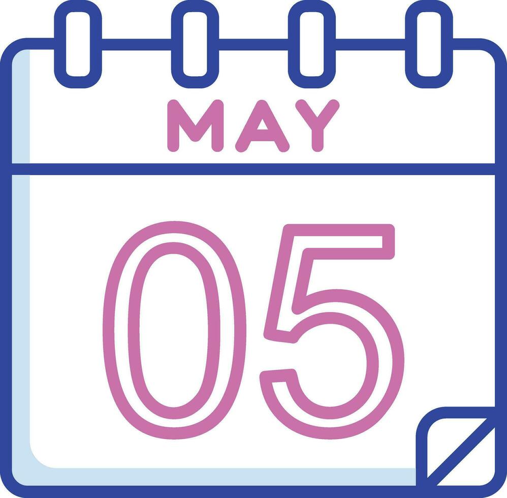 5 May Vector Icon