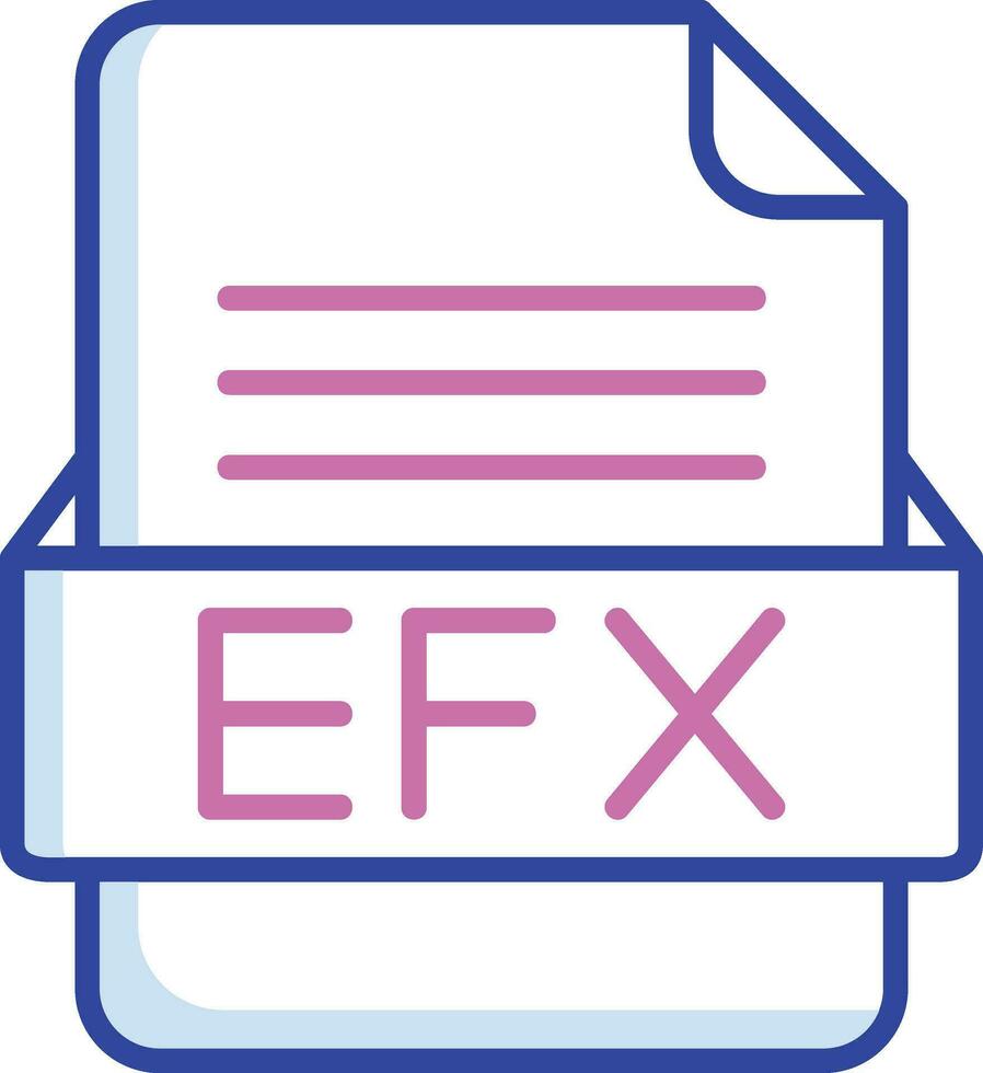 EFX File Format Vector Icon