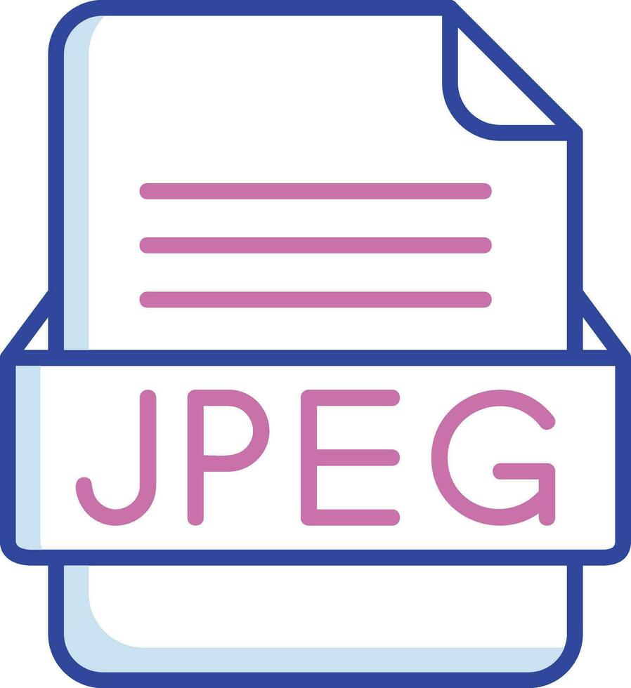 JPEG File Format Vector Icon
