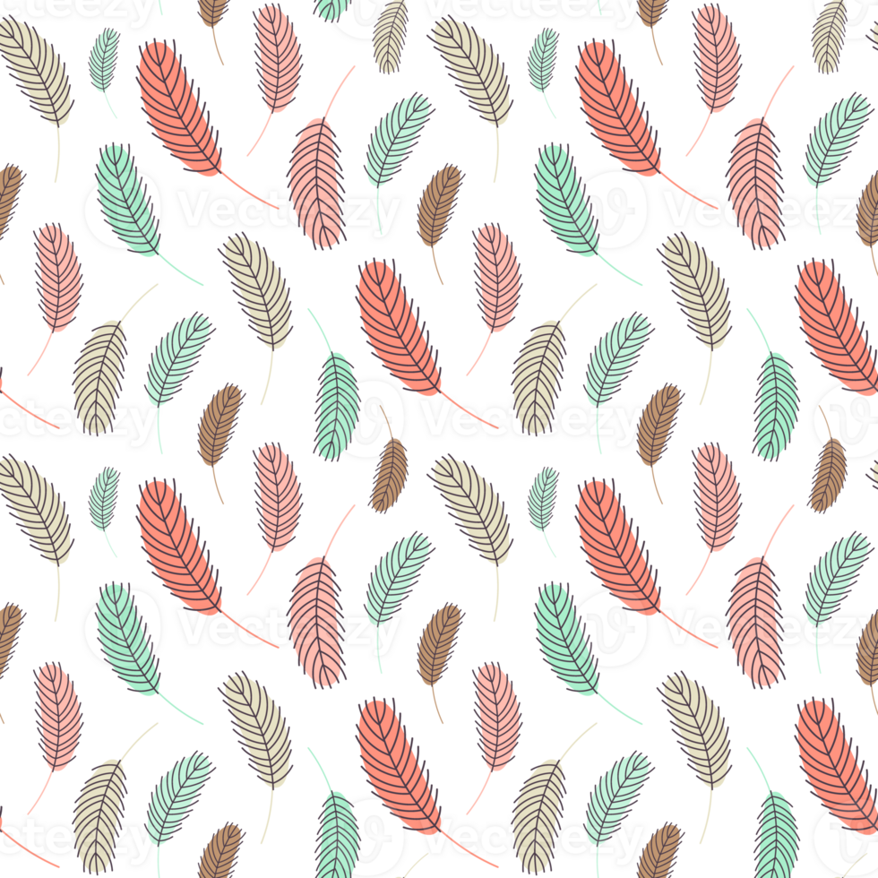 pattern with feathers. feathers seamless pattern png