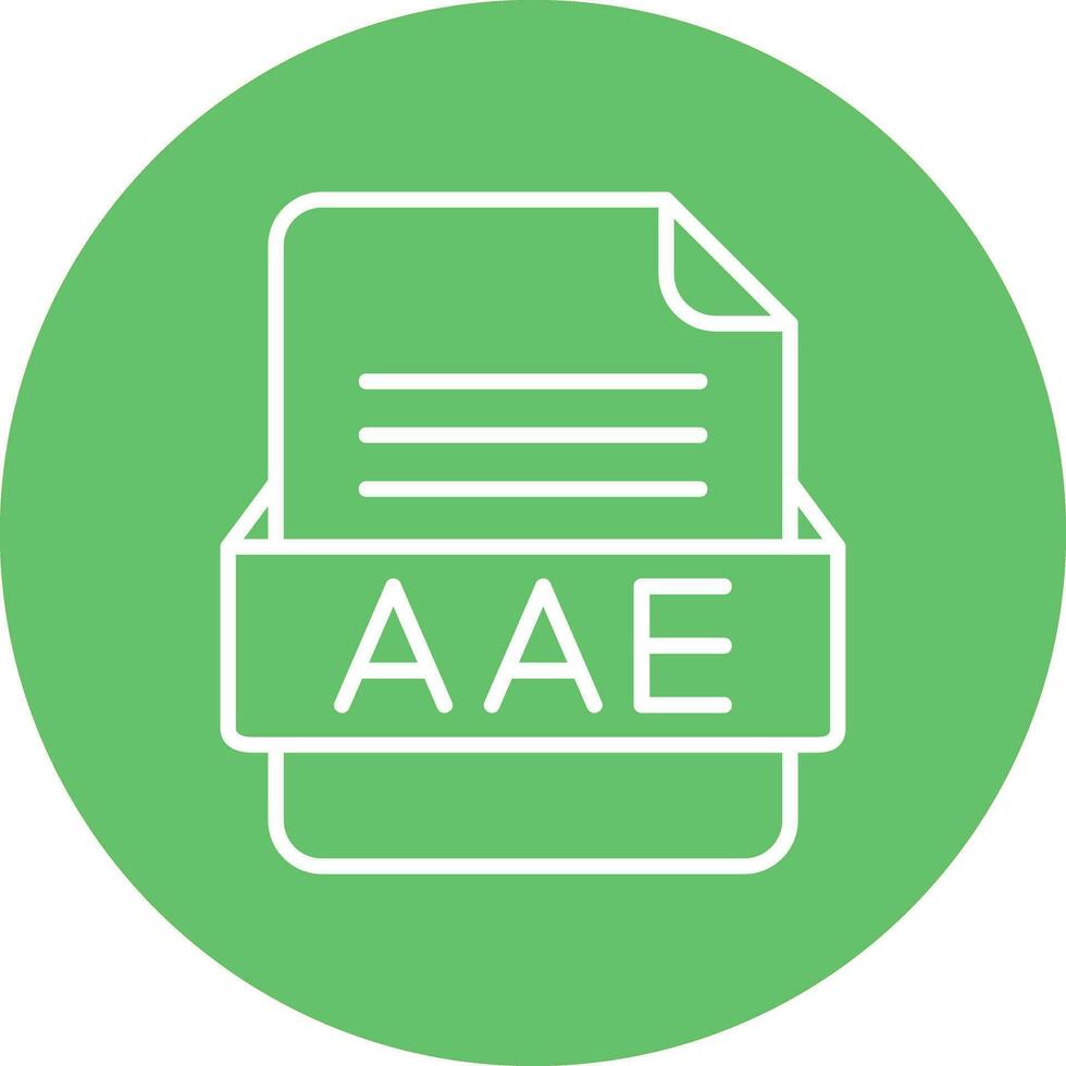 AAE File Format Vector Icon