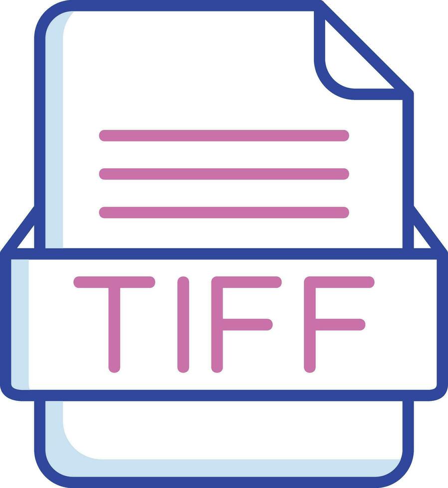 TIFF File Format Vector Icon