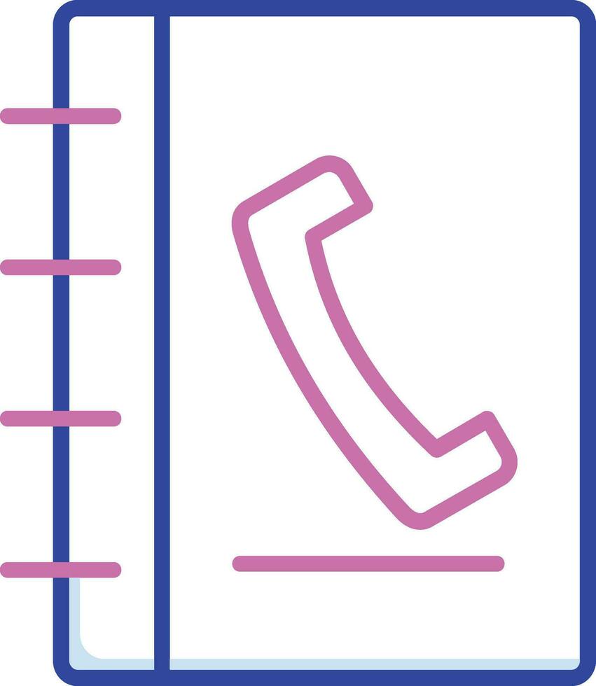 Phone Book Vector Icon