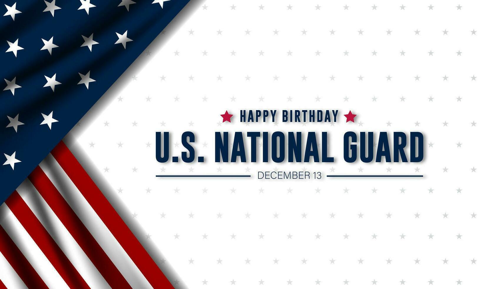 unido estados nacional Guardia cumpleaños diciembre 13 antecedentes vector ilustración