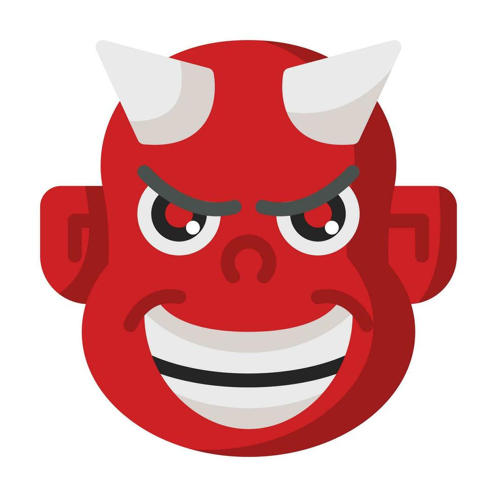 Devil flat icon vector