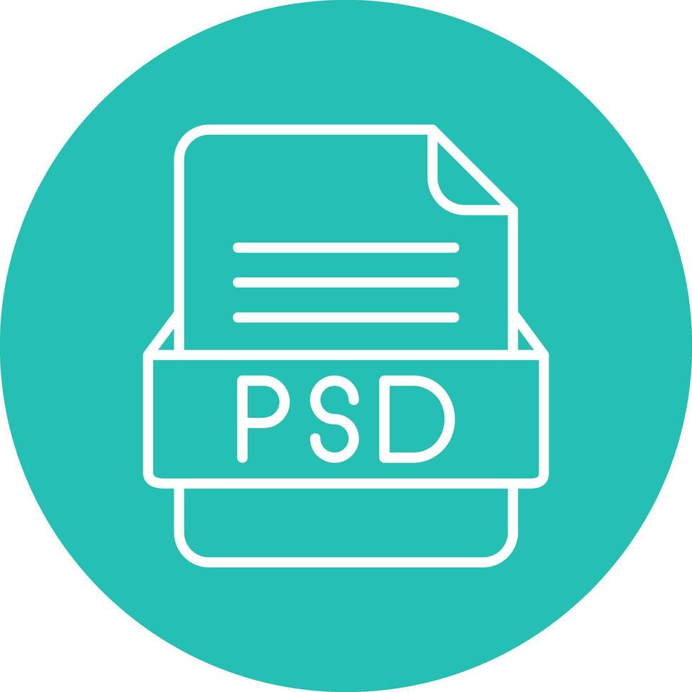 psd archivo formato vector icono