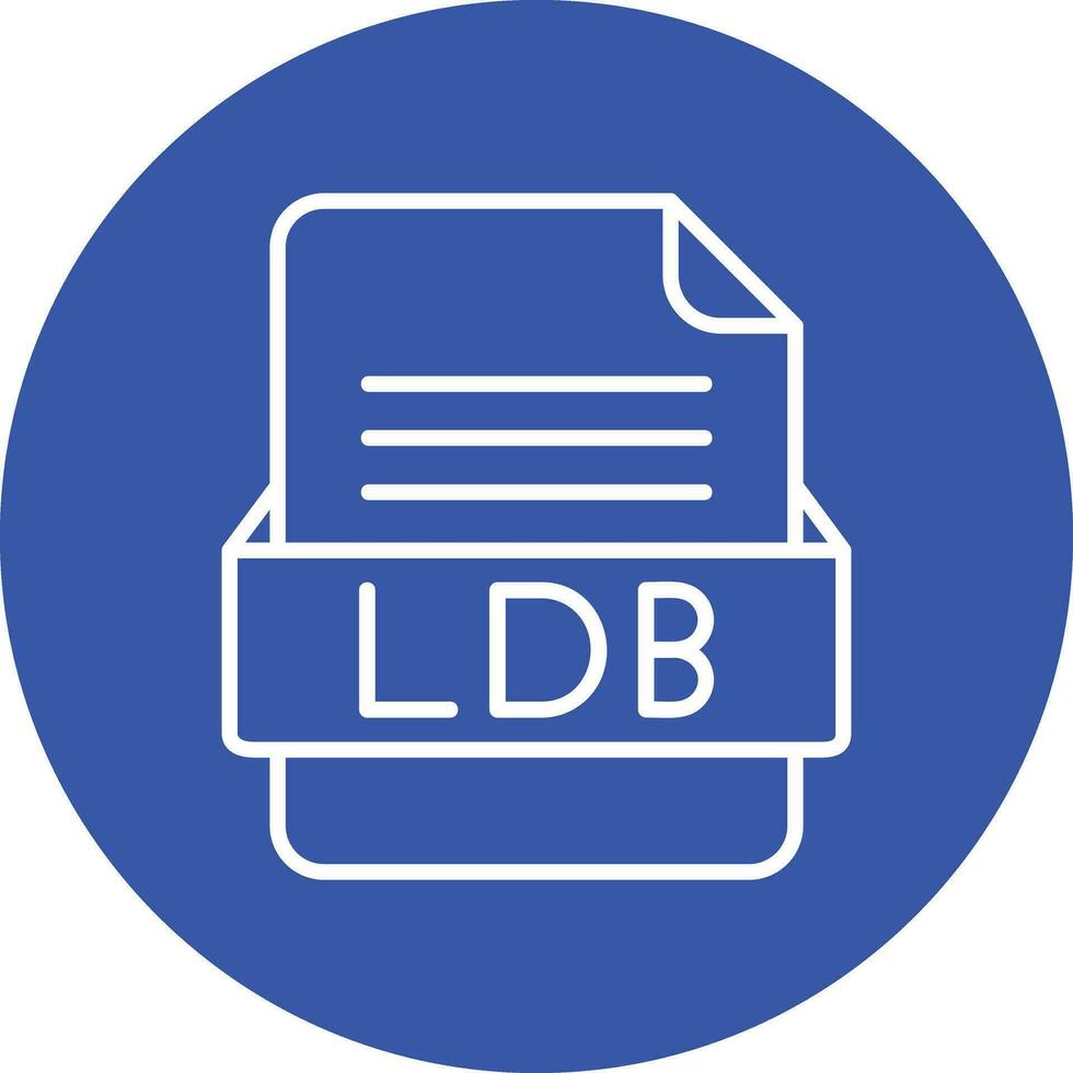 ldb archivo formato vector icono