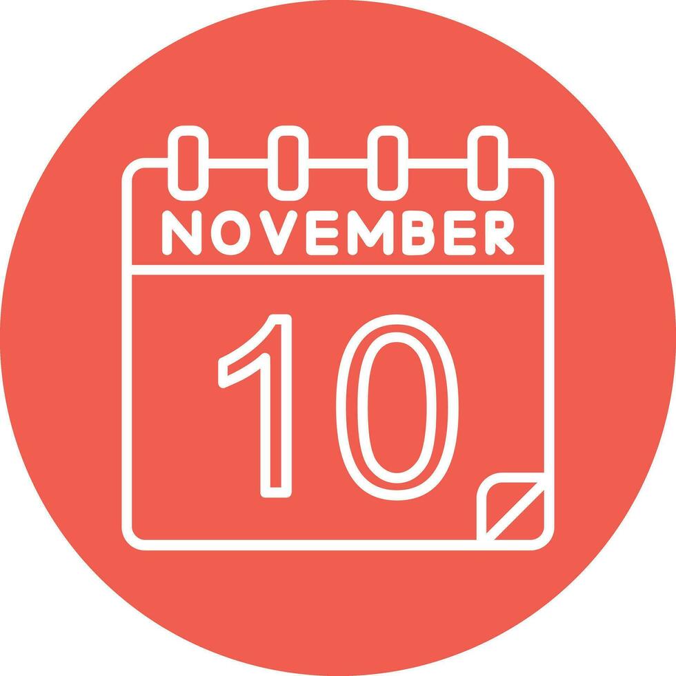 10 November Vector Icon