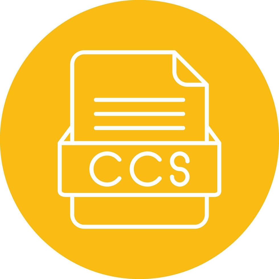 CCS File Format Vector Icon