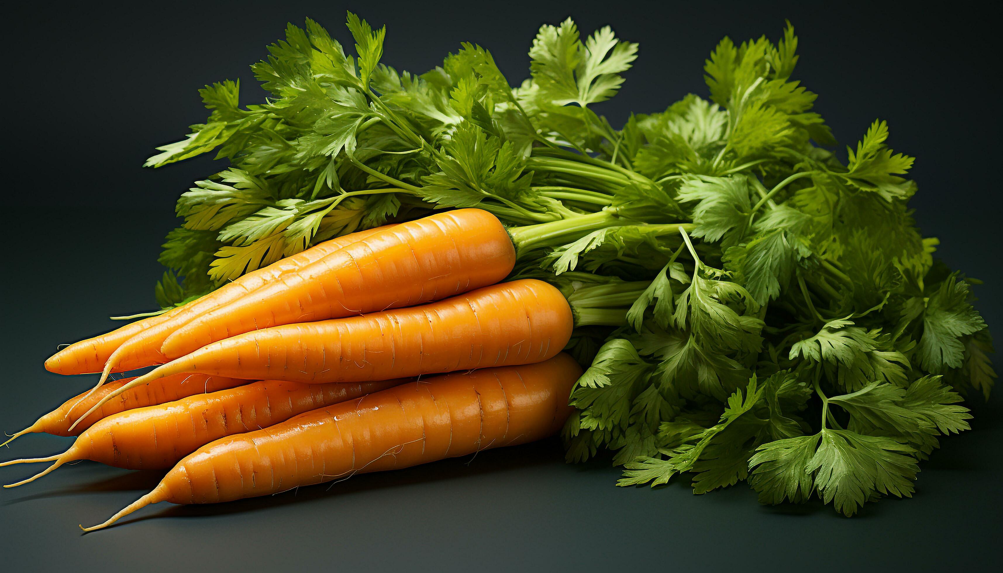 Fresh, healthy vegetables carrot, parsley, cilantro, celery, salad