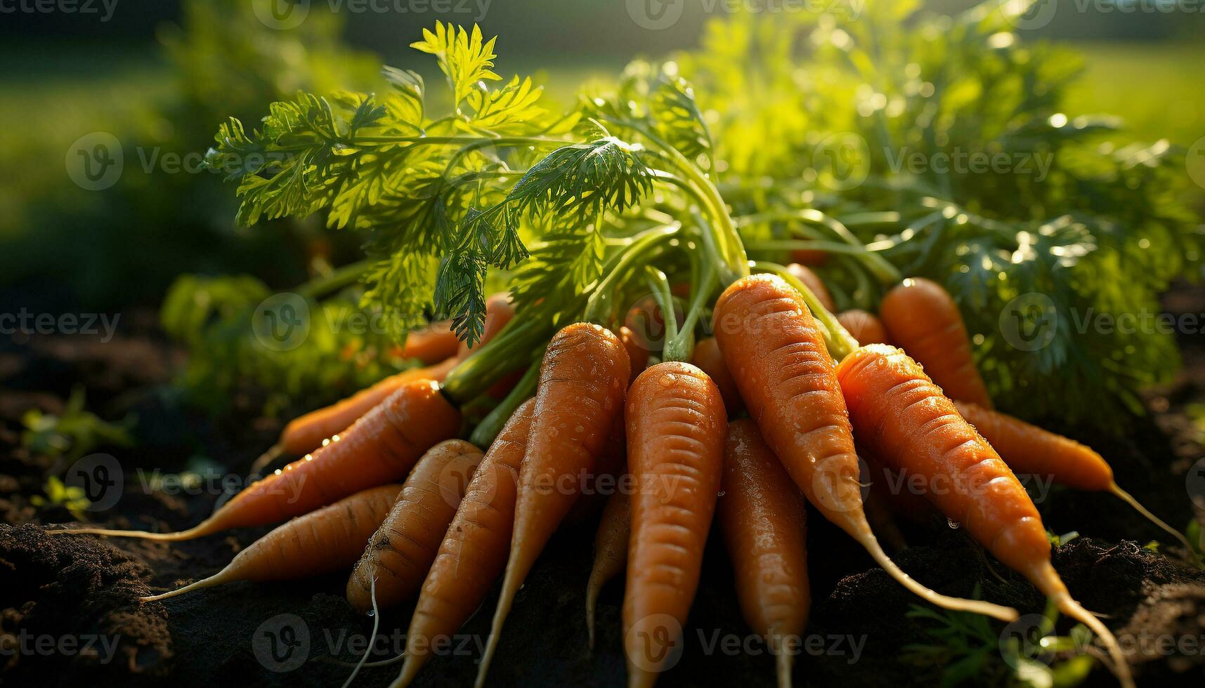 Fresh, organic vegetables grown in a rural farm generated by AI photo
