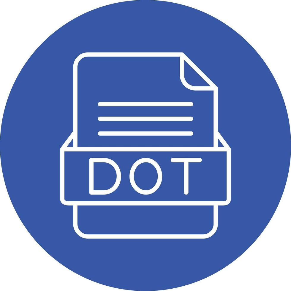 DOT File Format Vector Icon