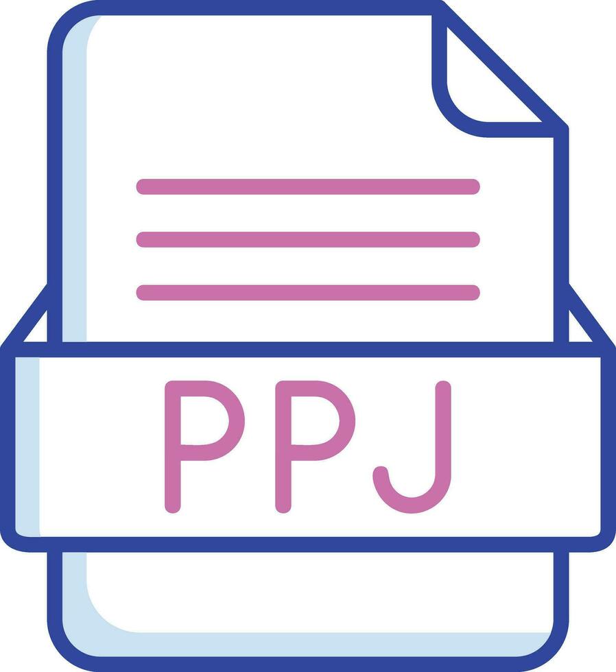 PPJ File Format Vector Icon 29701232 Vector Art at Vecteezy