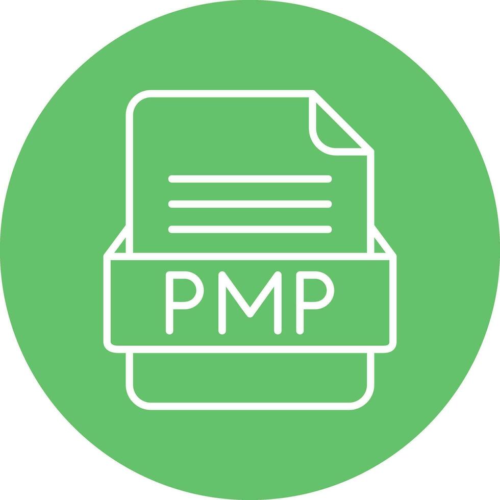 PMP File Format Vector Icon